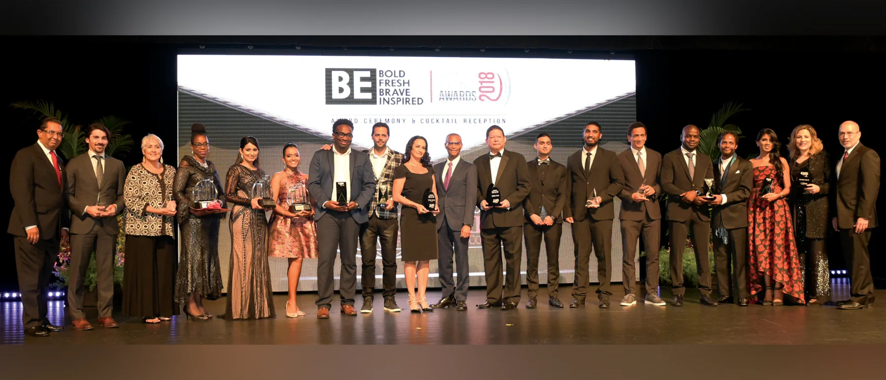2018 Champions of Business Awards stage
