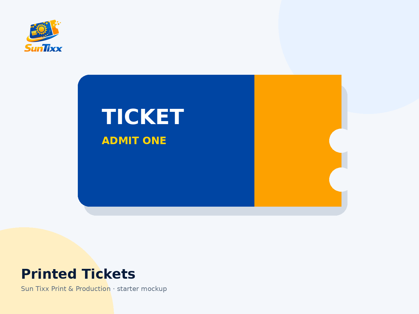 Printed Tickets